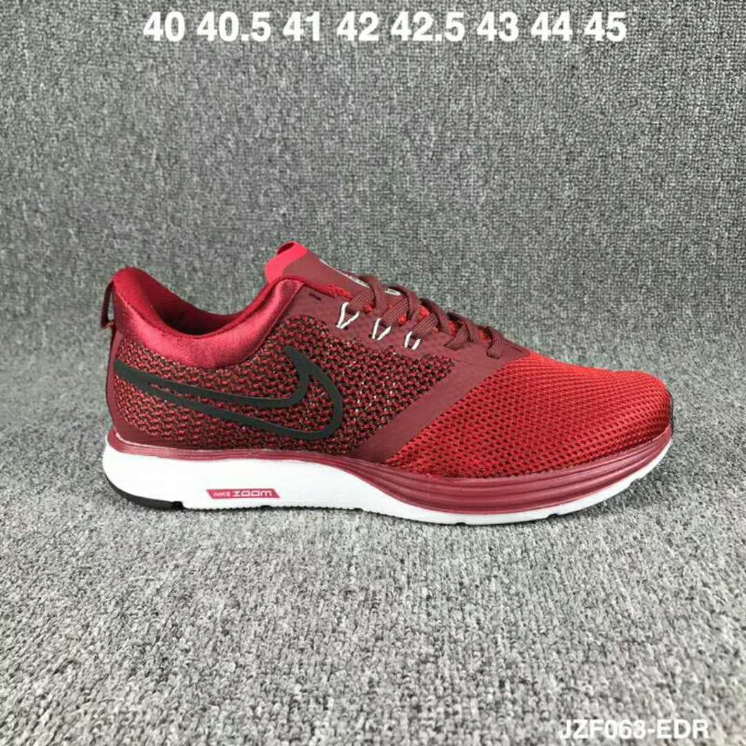 Nike Zoom Strike Wine Red Black Running Shoes